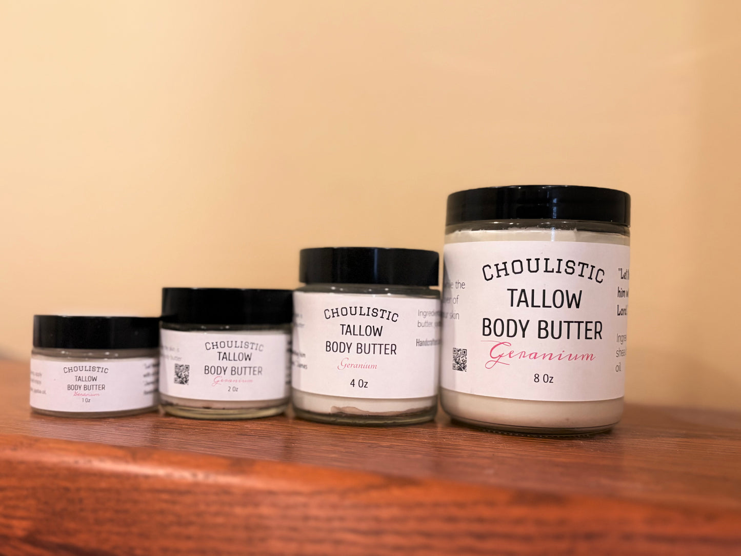 Geranium Tallow Body Butter for Sensitive Skin