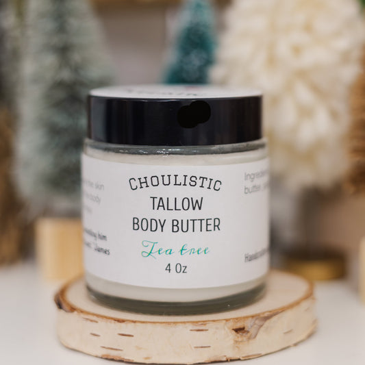 Tea Tree Tallow Body Butter for Eczema & Irritated Skin